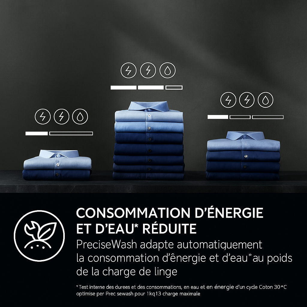 Machine à Laver – Technologie Vapeur & Soin du Linge