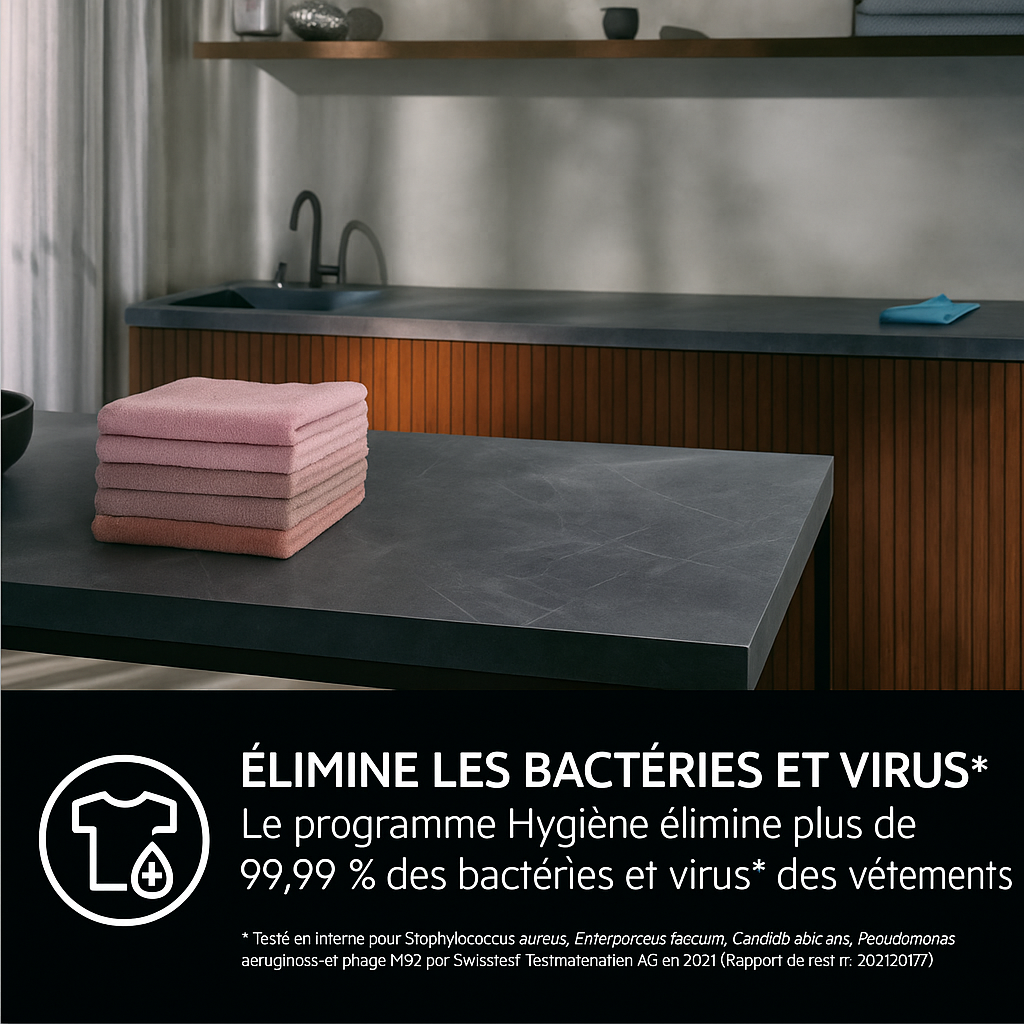 Machine à Laver – Technologie Vapeur & Soin du Linge